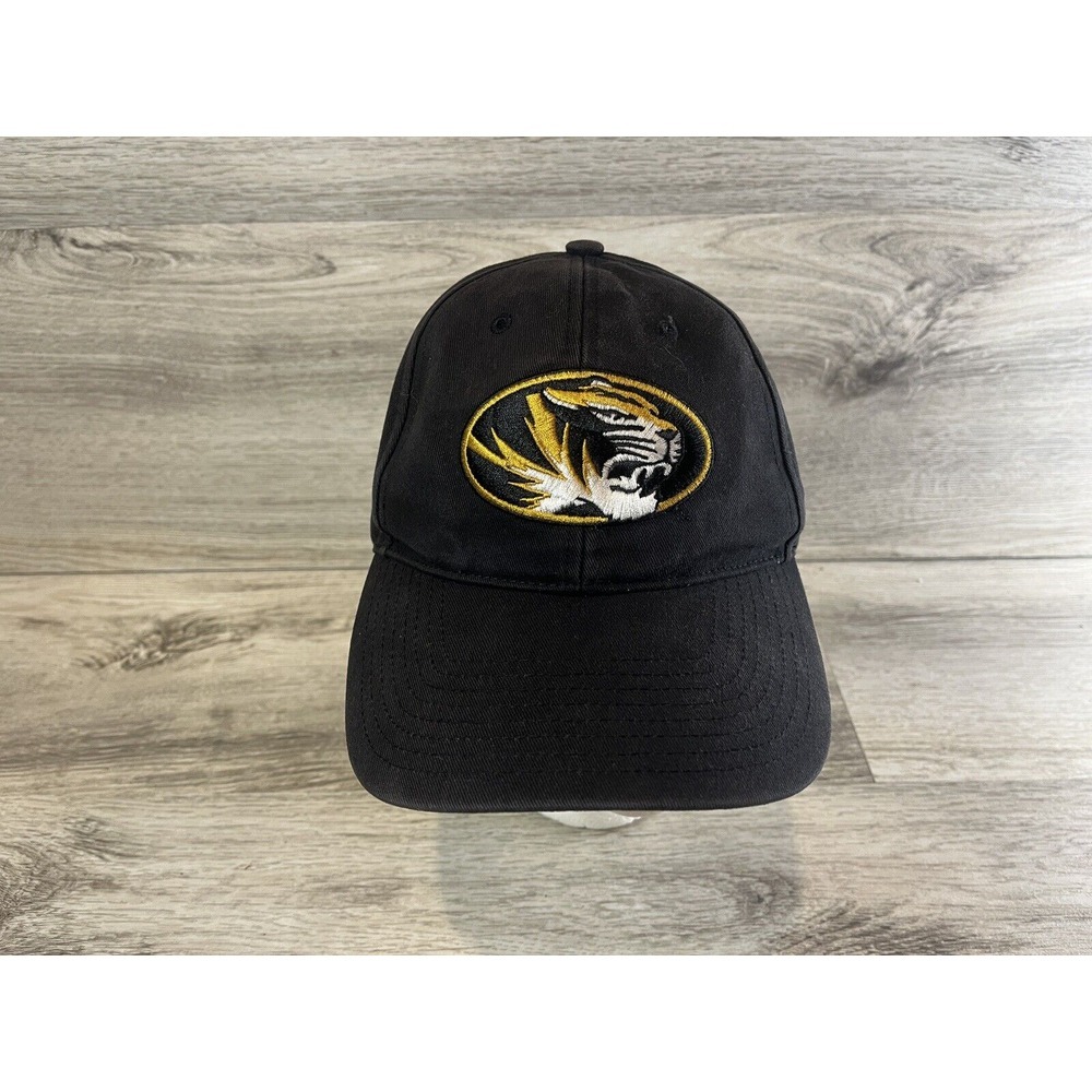 47 Brand Mizzou Missouri‎ Tigers Strapback Hat Adjustable Embroidered Mens Black